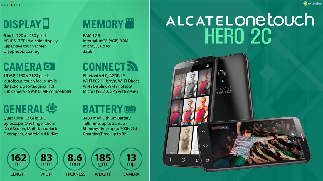 Alcatel One Touch Hero 2C