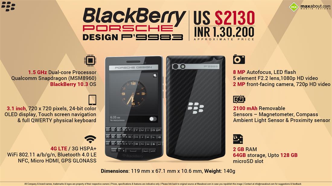 BlackBerry Porsche Design P’9983