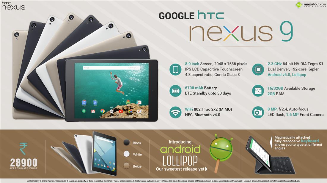 Google Nexus 9 4G LTE