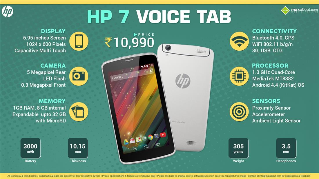 HP 7 VoiceTab