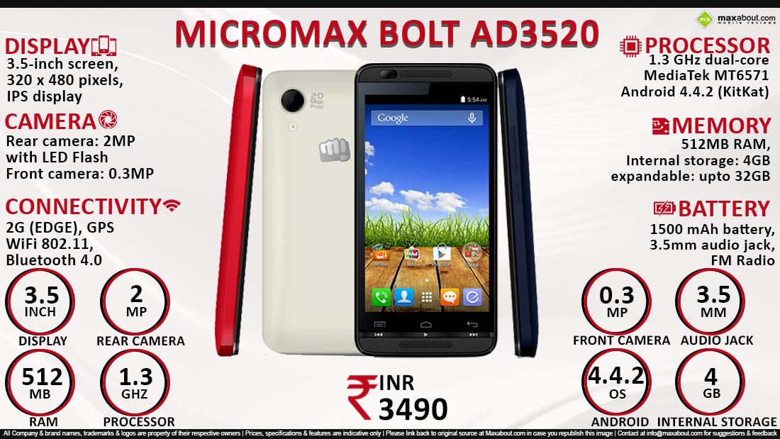 Micromax Bolt AD3520