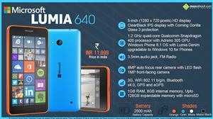 Microsoft Lumia 640 infographic