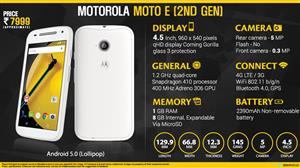 Motorola Moto E (2nd-Gen) 4G infographic