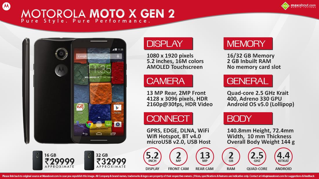 Motorola Moto X (Gen 2) 16 GB