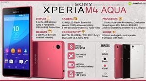 Sony Xperia M4 Aqua infographic