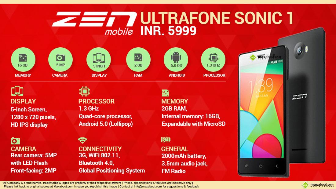 Zen Ultrafone Sonic 1