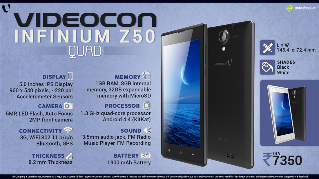Videocon Infinium Z50 Quad