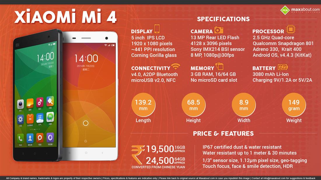 Xiaomi Mi-4 64 GB LTE