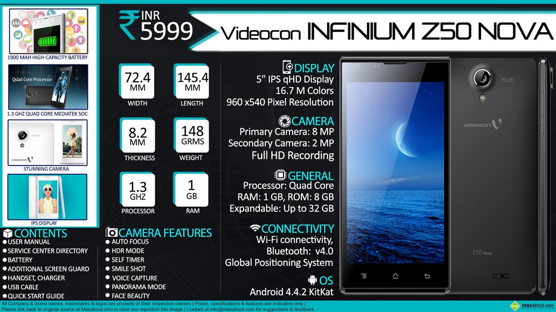 Videocon Infinium Z50 Nova