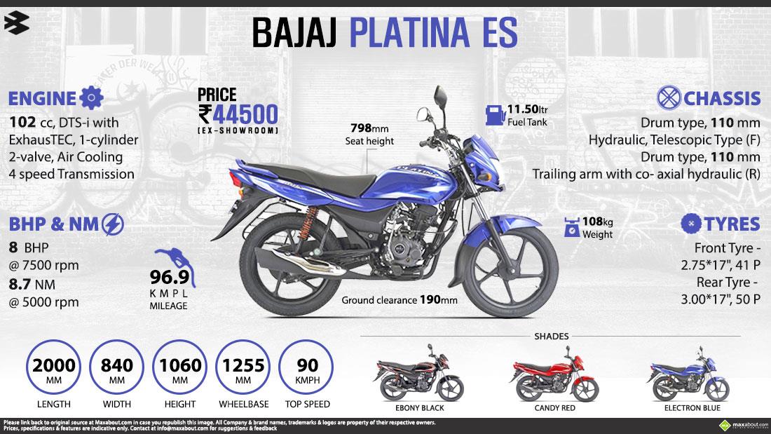 bajaj platina es price