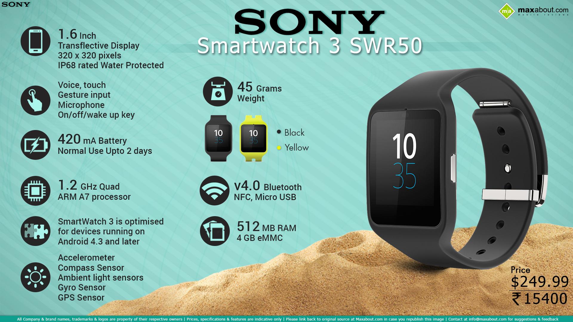 sony smartwatch 3 nfc