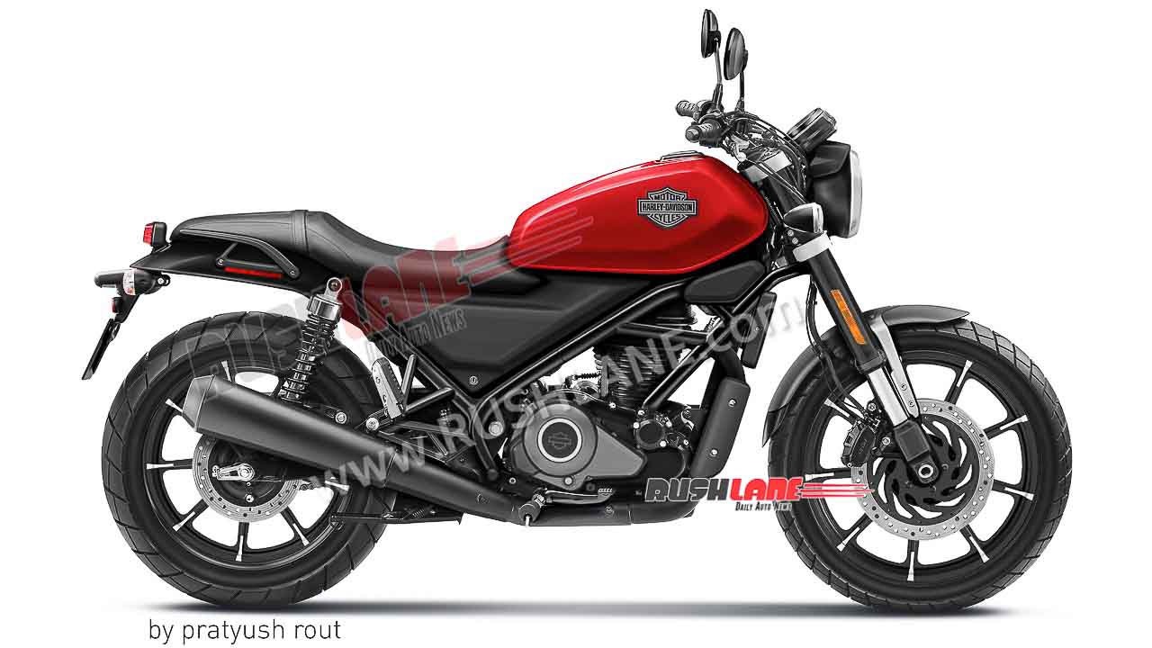 420cc Hero Harley Cruiser Motorcycle Colour Options Rendered