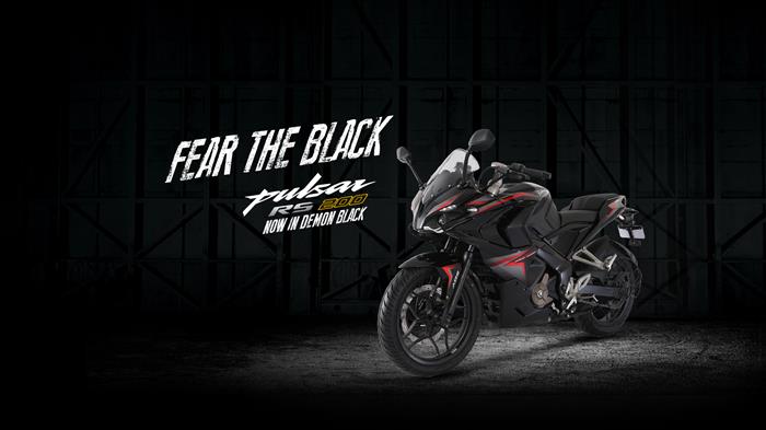 Bajaj Pulsar RS200 'Demon Black' Wallpaper Bajaj Pulsar RS200 'Demon Black' Wallpaper