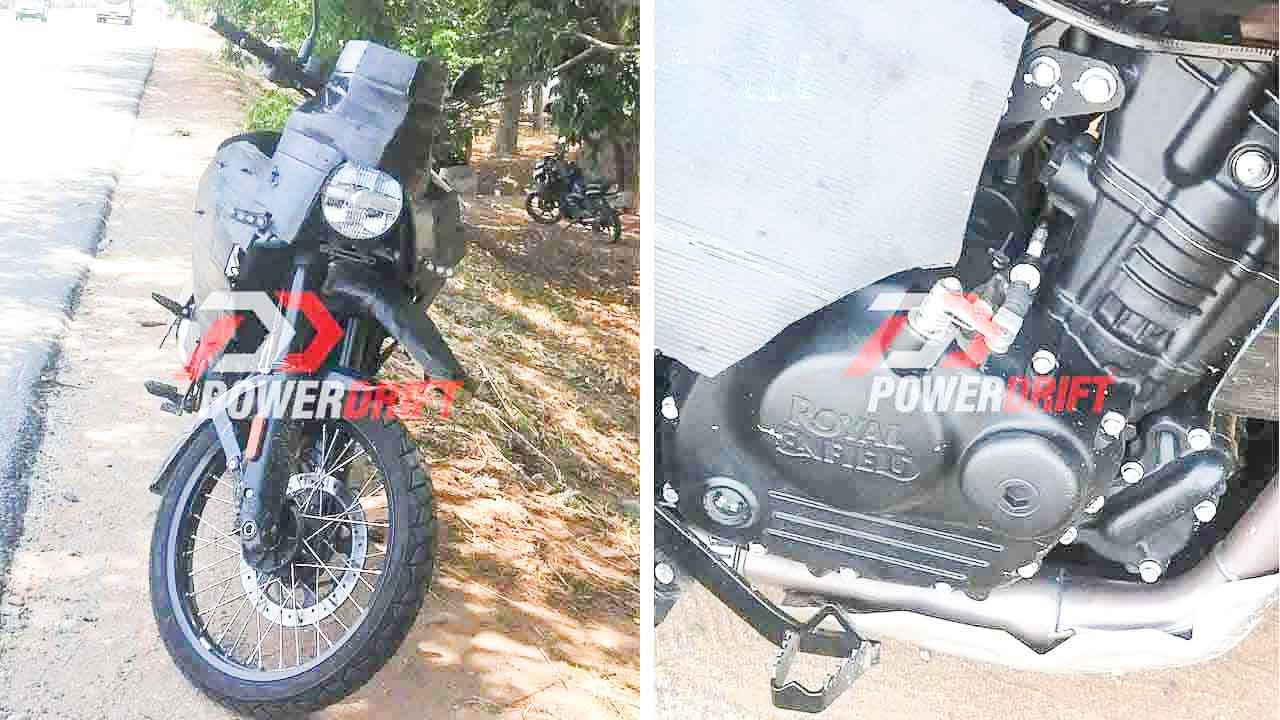 Royal Enfield Himalayan 450 Spotted Again - Live Closeup Photos - left