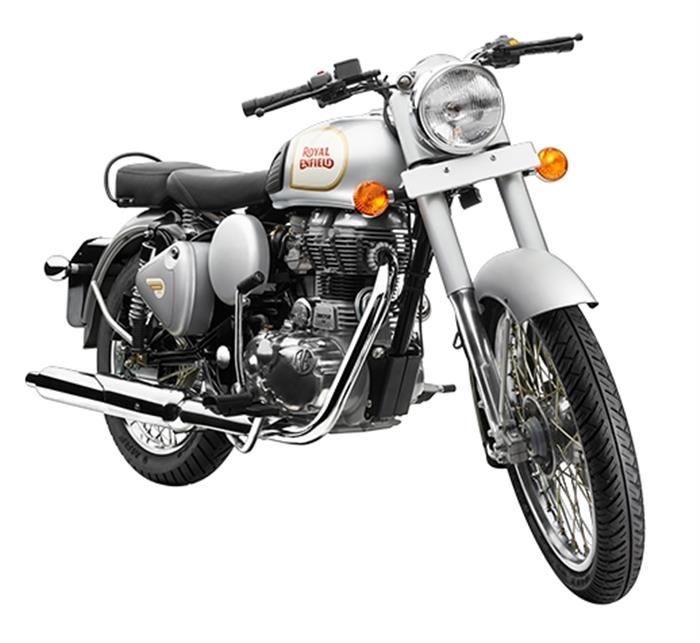 Royal enfield classic on sale silver colour