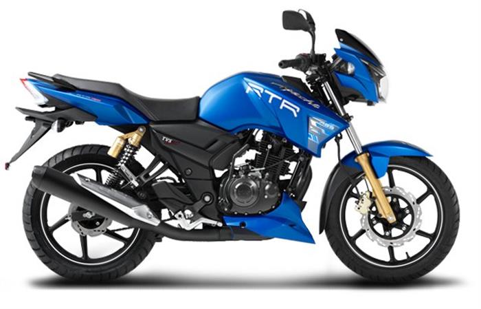 Matte Blue Apache Rtr 180 Wallpapers