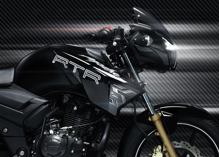 TVS Apache RTR 180 Close up Shot