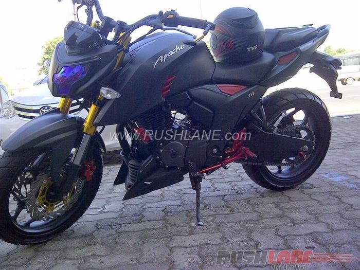 Tvs apache online 200 4v modified