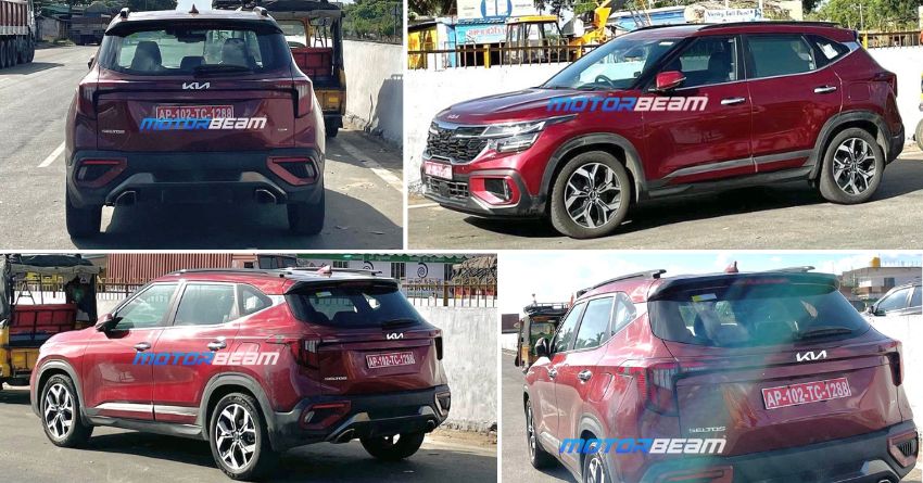 2024 Kia Seltos Spotted Undisguised in India - Launch Soon!