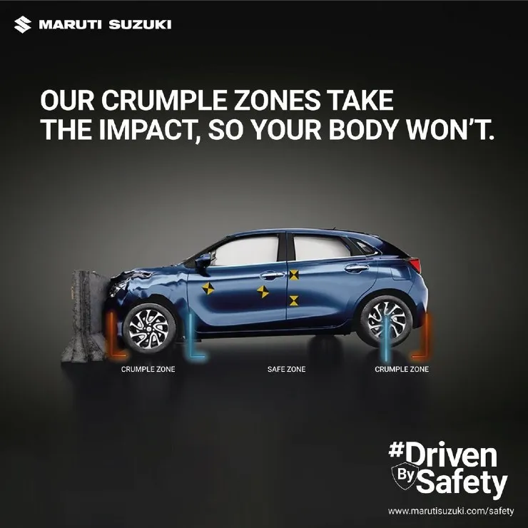 Maruti Suzuki's New Safety Ads Brag About Its Crumple Zones - Report - close-up