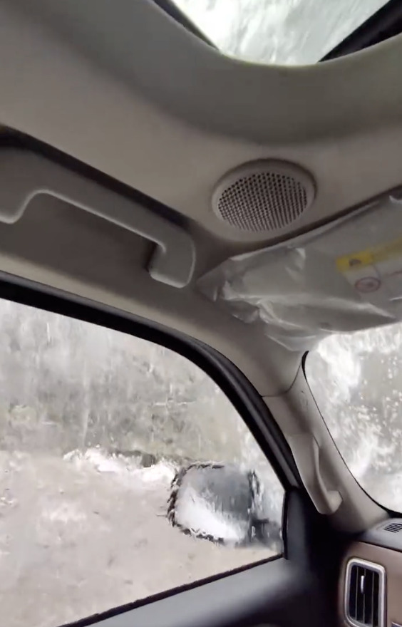 Mahindra Tests Scorpio-N Sunroof Under A Waterfall - Here Are The Results - frame