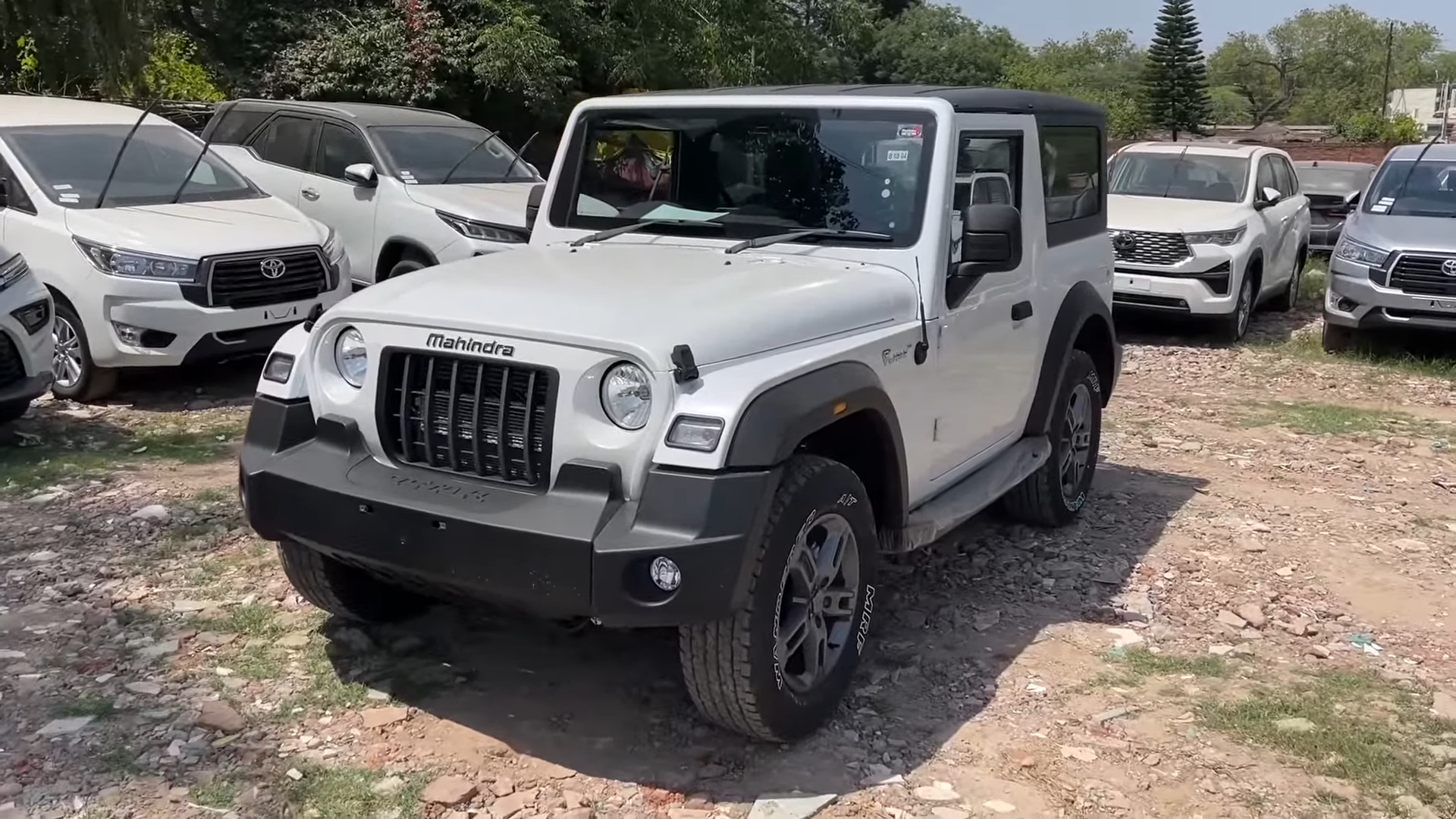 Everest White Mahindra Thar 4x4 Live Photos - Looks Fantastic! - back