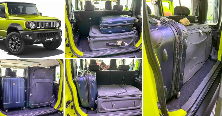 Maruti Suzuki Jimny 5-Door SUV Boot Space Test - Live Photos