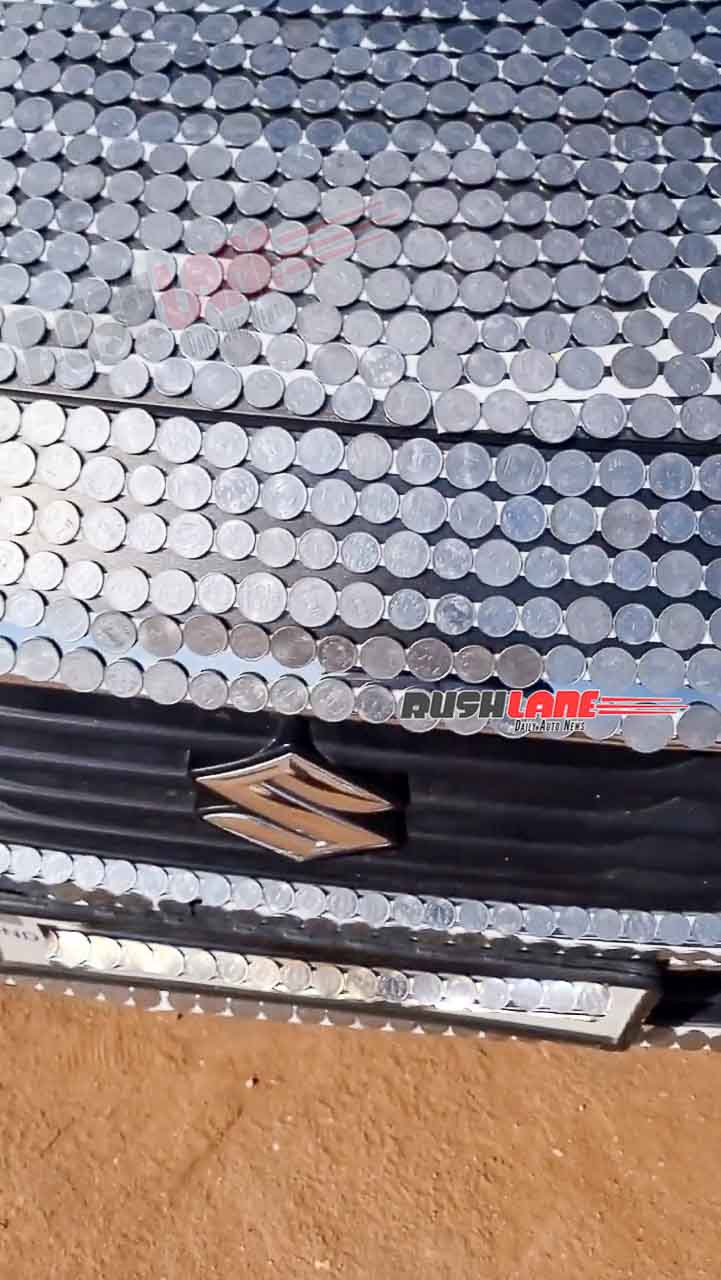 Maruti Suzuki DZire Owner Covers His Car With One Rupee Coins! - landscape