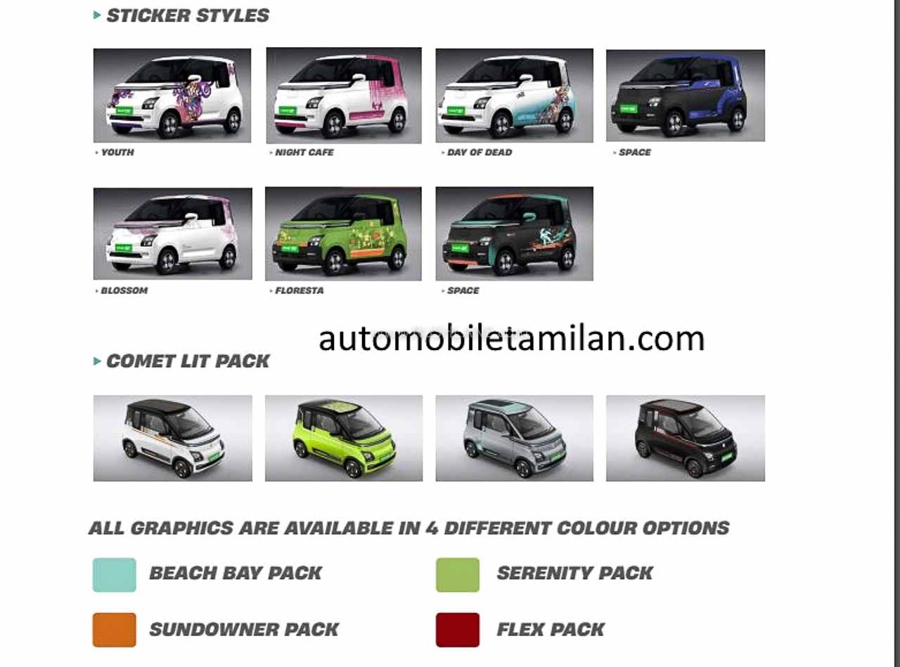 MG Comet EV Official Brochure Leaked Ahead of Launch in India - landscape