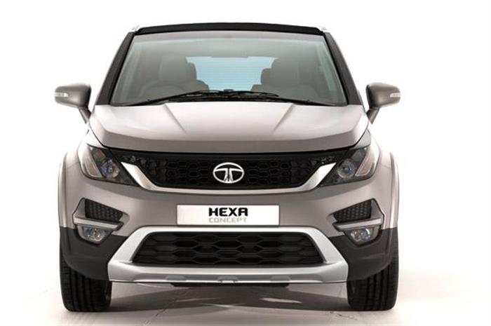 Tata Hexa SUV Concept Front View Tata Hexa SUV Concept Front View