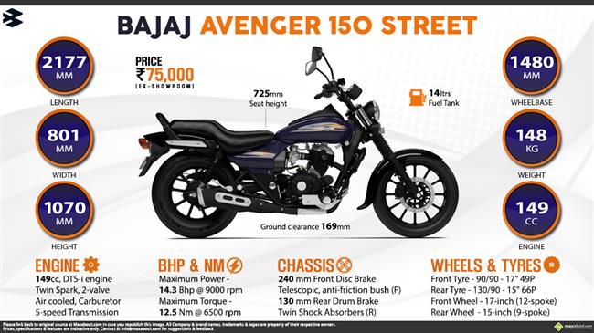 Bajaj avenger 150 clearance price