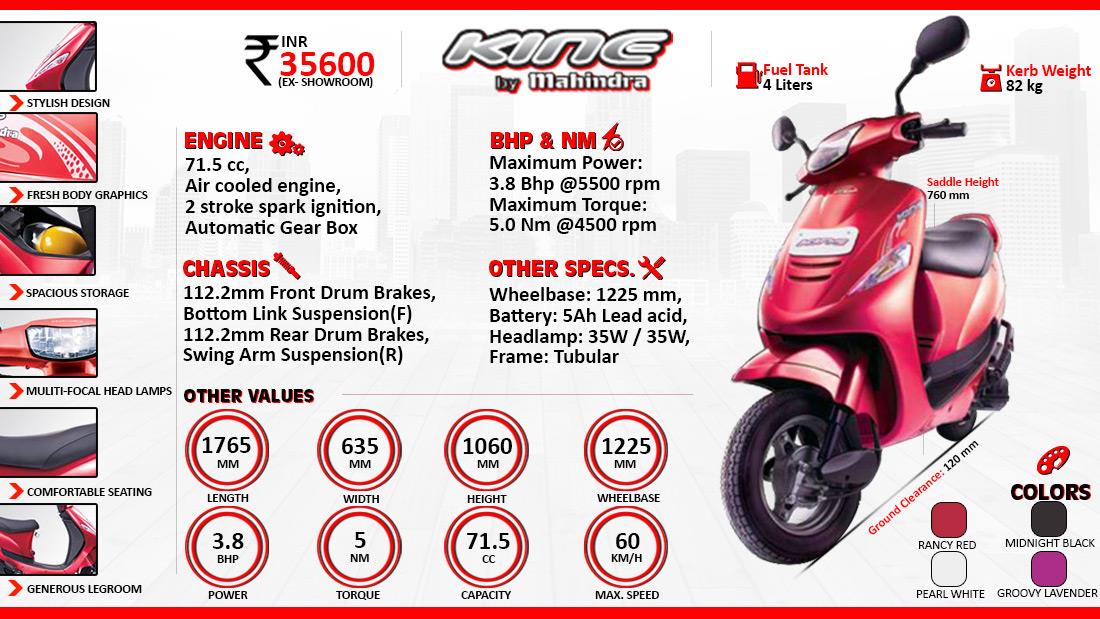 mahindra scooty price list