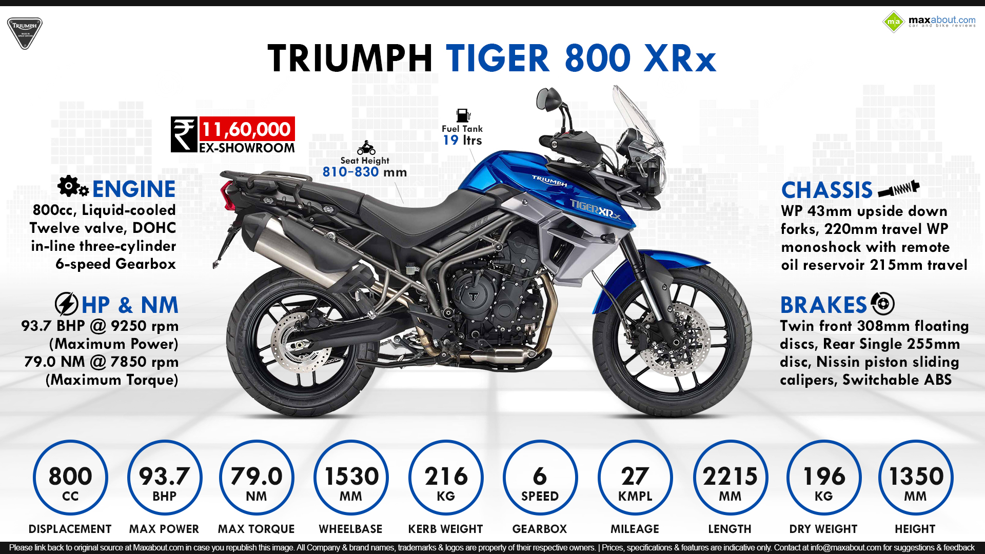 Triumph tiger best sale 800 xrx