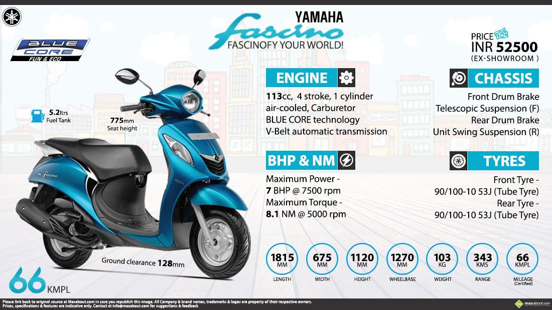 fascino scooty price on road