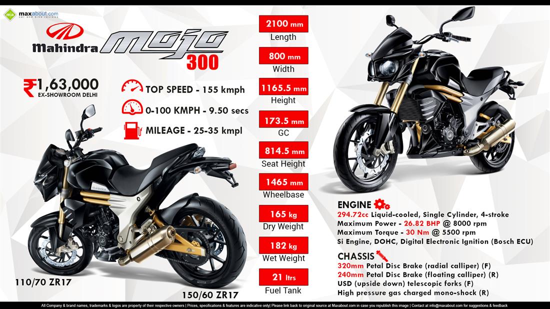 mahindra mojo price