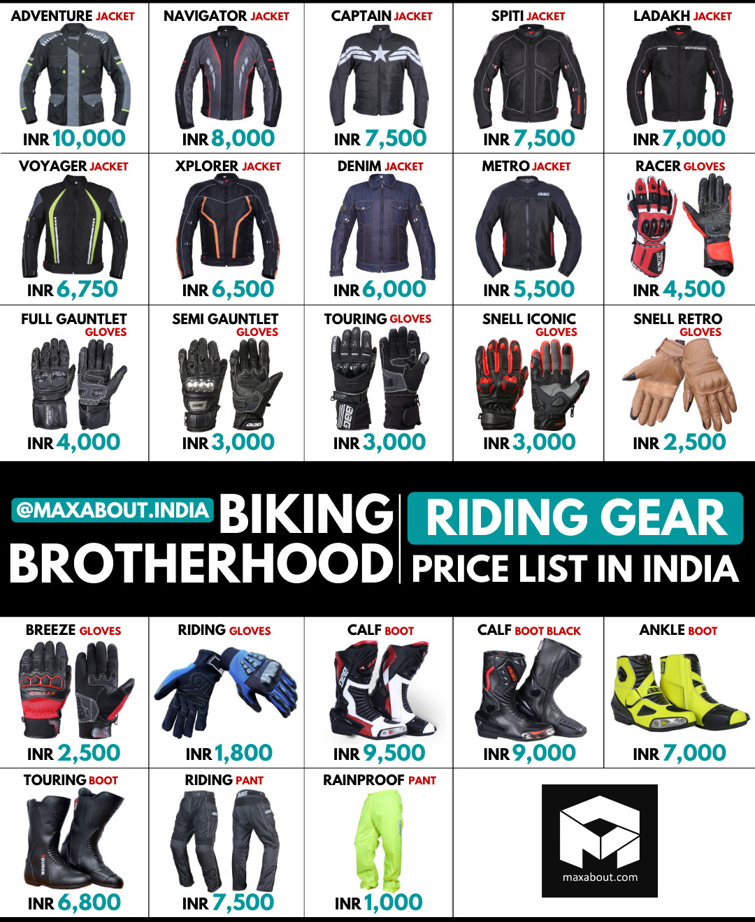 Bike best sale riding gears