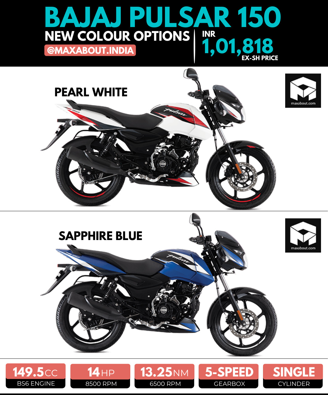 Pulsar 150 deals bike colours