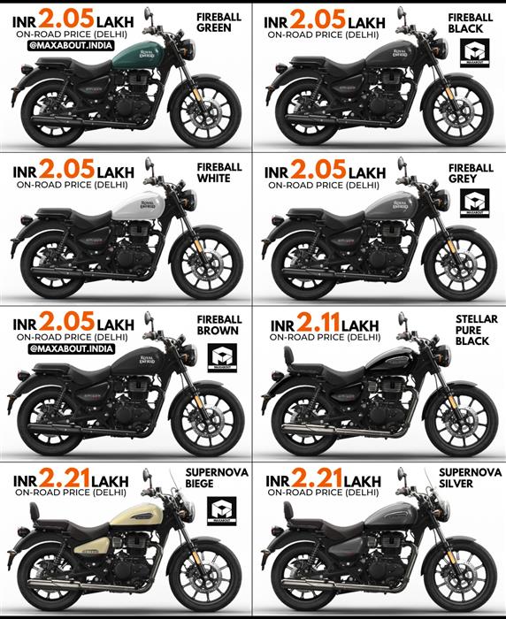 Royal enfield deals meteor 350 colour