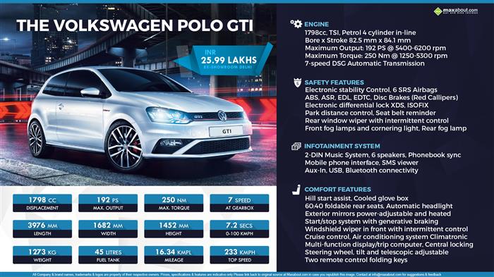 Quick Facts About Volkswagen Polo Gti Images, Photos, Reviews