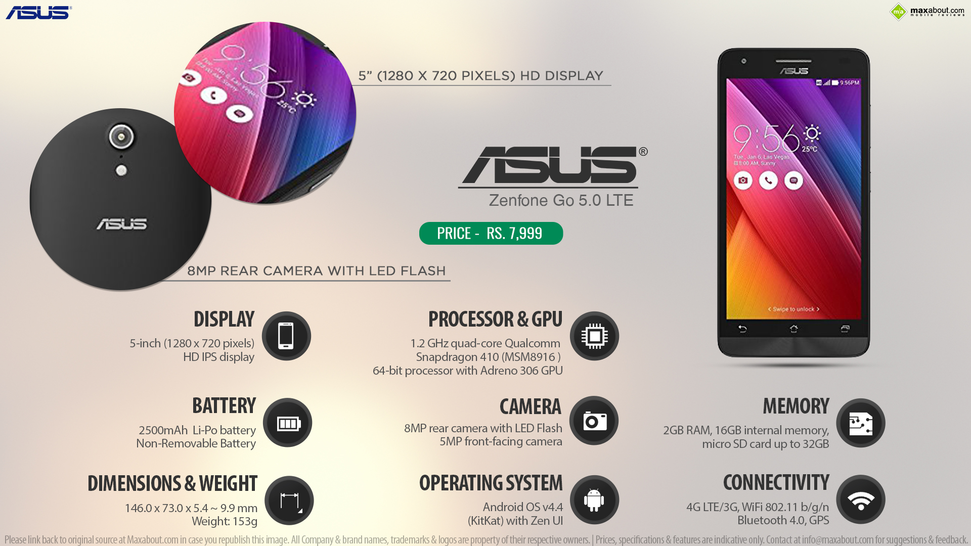 Asus ZenFone Go: características y valoraciones