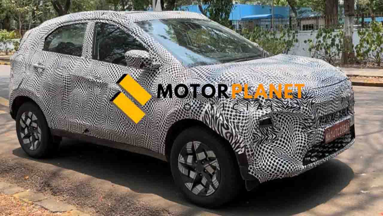 2024 Tata Nexon Compact SUV Spotted Again - Fresh Images - angle