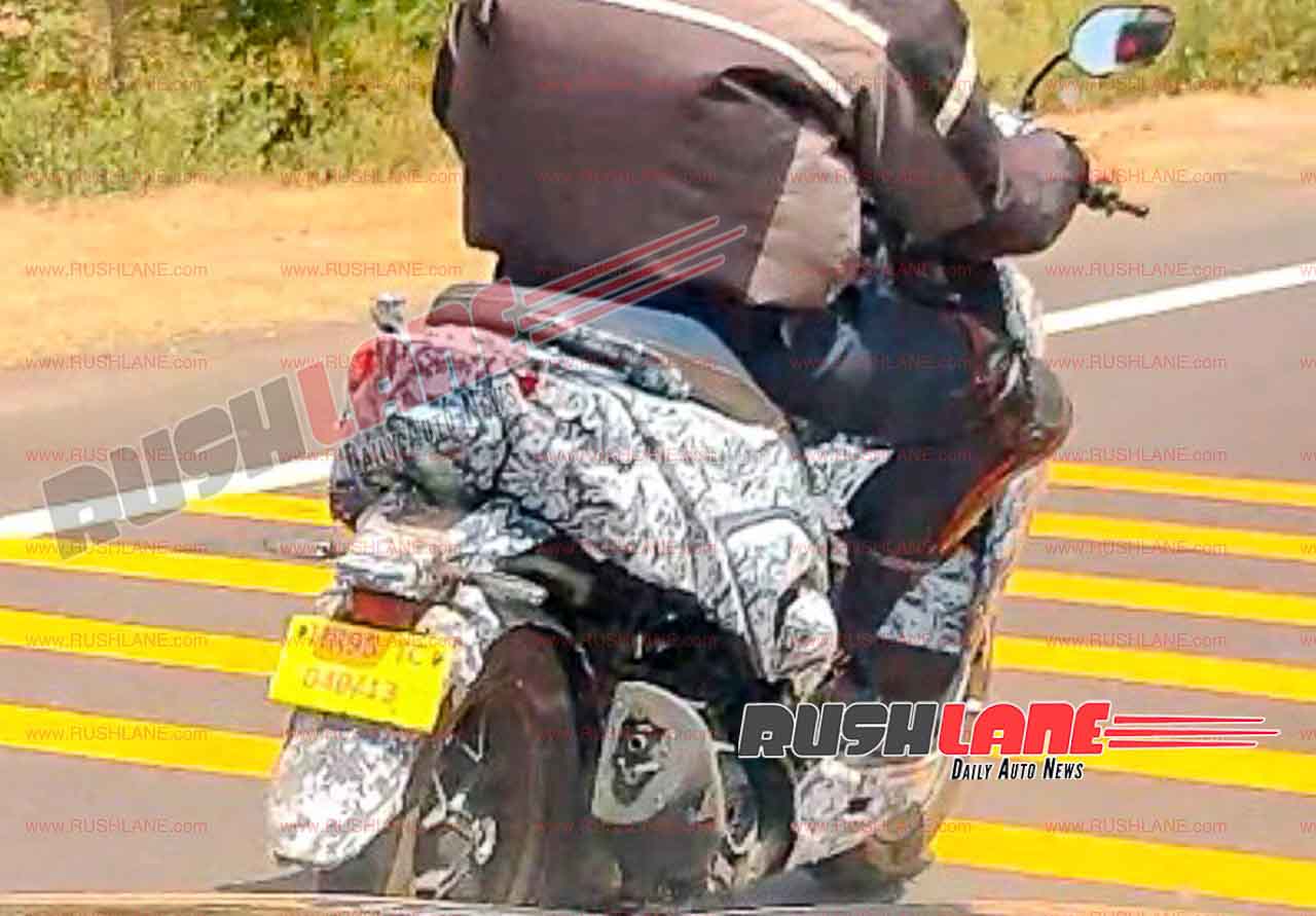 Hero Maxi Scooter Spotted Testing in India - To Rival Yamaha Aerox 155 - foreground