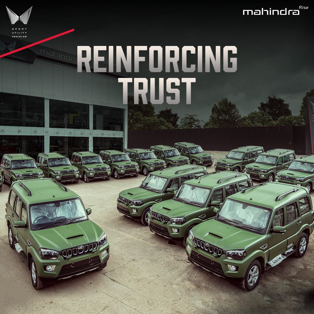 Indian Army Buys 1,850 Units of Mahindra Scorpio Classic SUV - macro