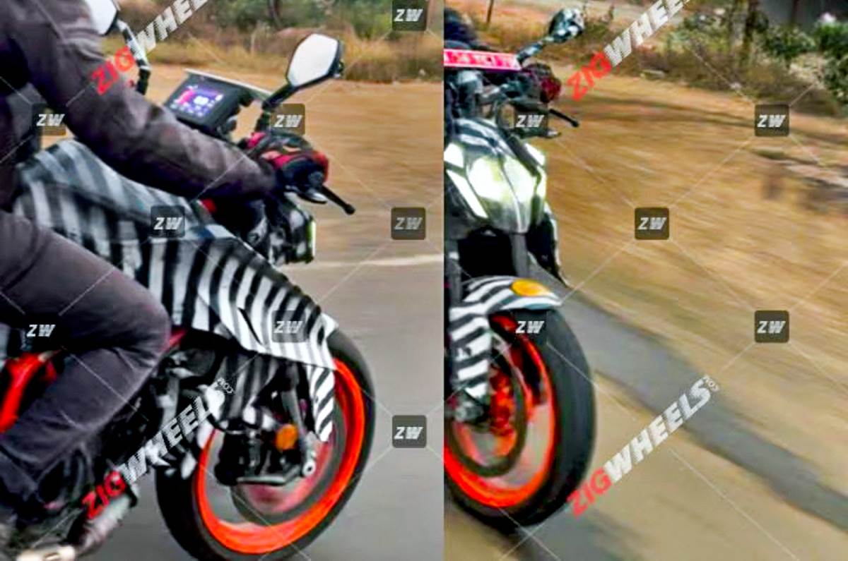 2024 KTM Duke 390 TFT Display Spotted For The First Time