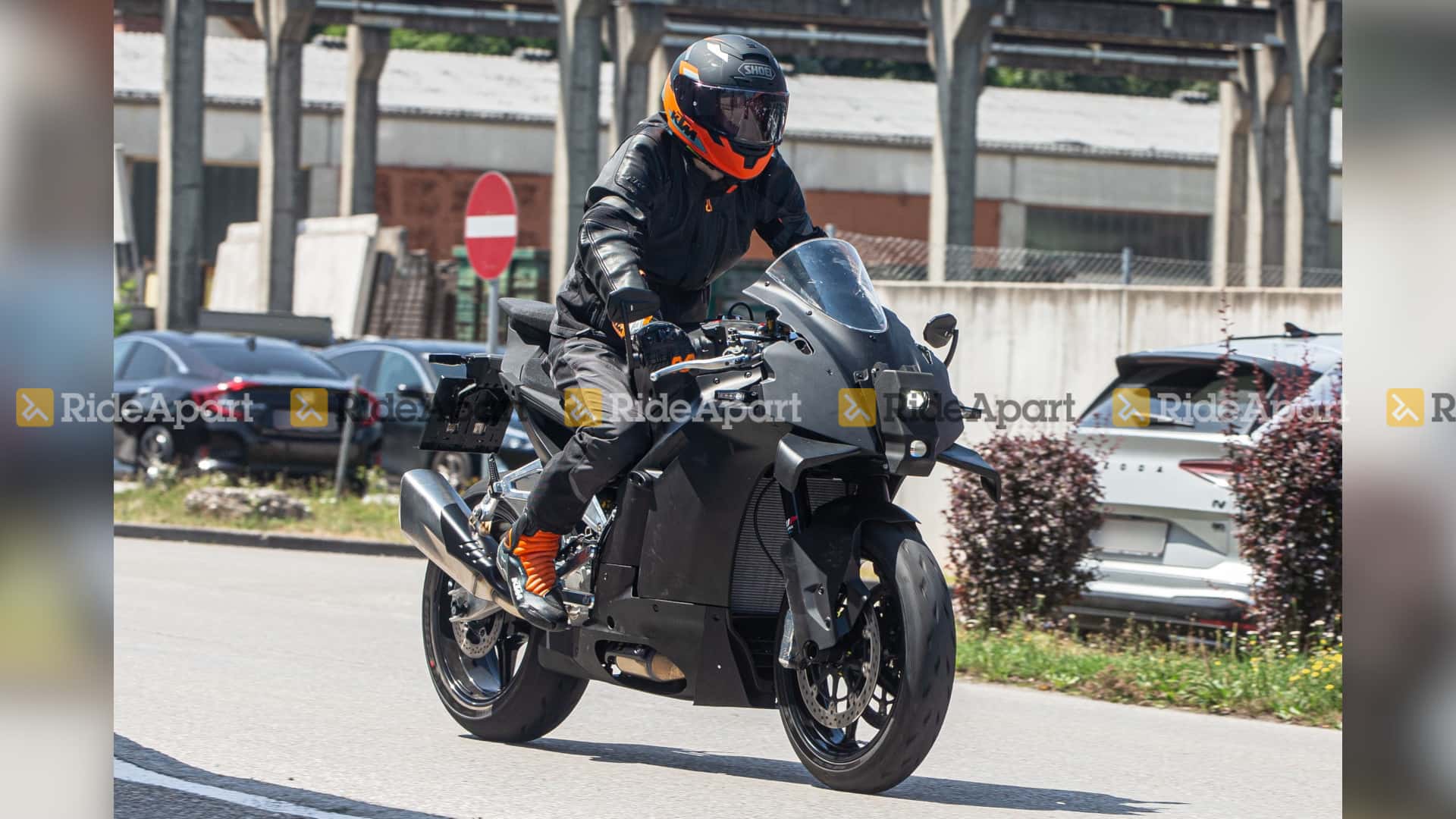KTM RC 990 Sports Bike Spotted - The Faired Version of Duke 990 - foreground
