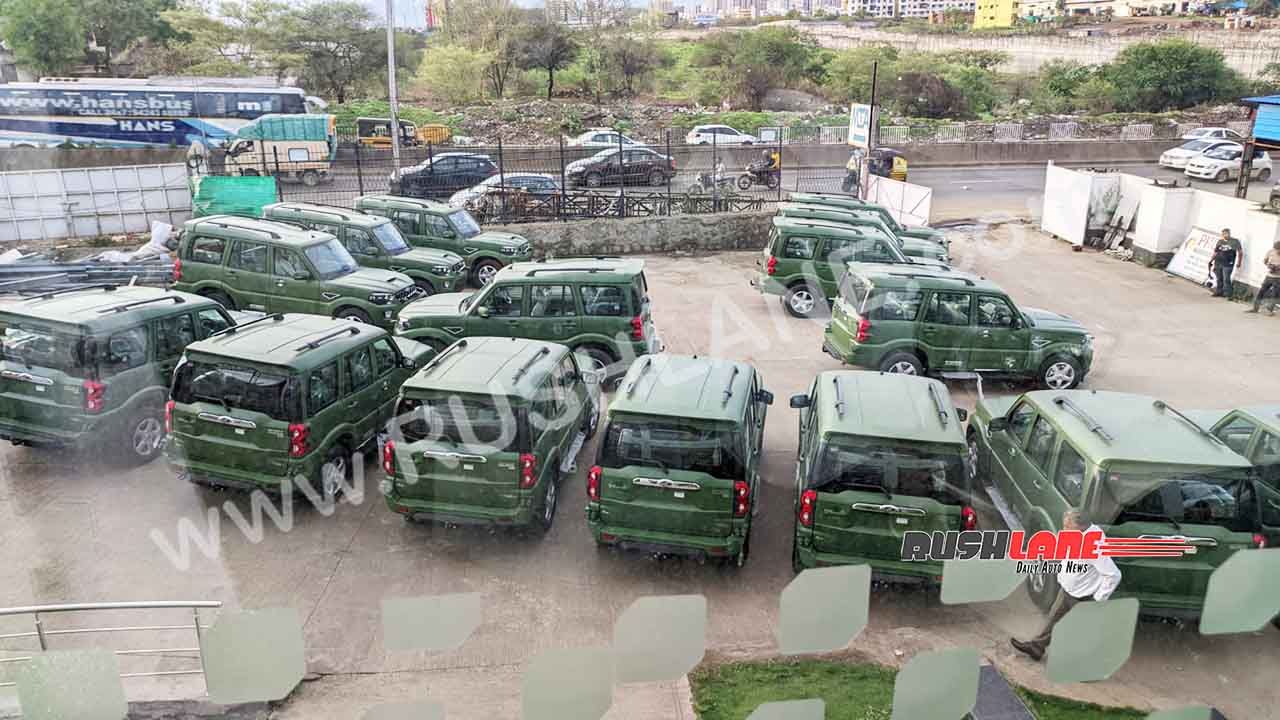 Mahindra Scorpio Classic Army Green Model Deliveries Commence - Live Photos - shot