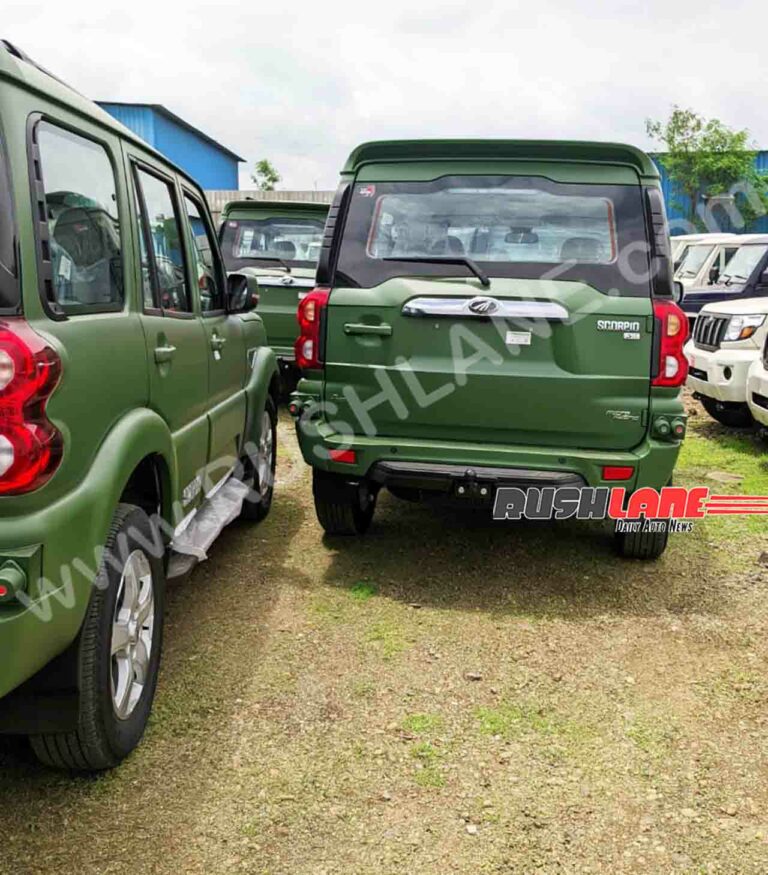 Mahindra Scorpio Classic Army Model 5 - Mahindra Scorpio Classic Army Green Model Deliveries Commence - Live Photos Mahindra Scorpio Classic Army Model 5