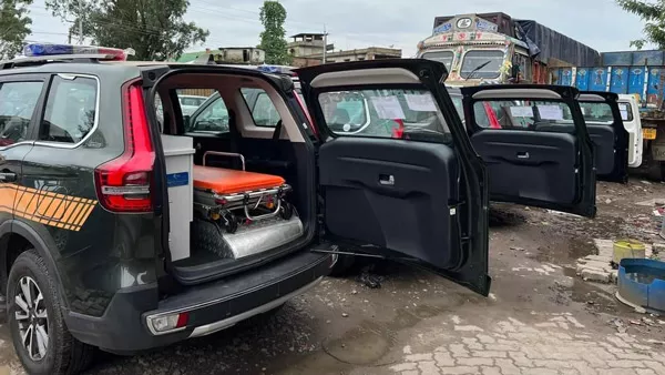 Mahindra Scorpio-N SUV Modified Into Ambulance - Details & Photos - macro