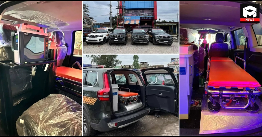 Mahindra Scorpio-N SUV Modified Into Ambulance - Details & Photos