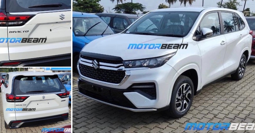 Maruti Suzuki Invicto (Rebadged Toyota Innova HyCross) Leaked - Live Photos